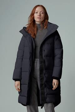 Chamarras Canada Goose Mujer Mexico - Byward Abrigos Black Label Azul Marino SY2569130